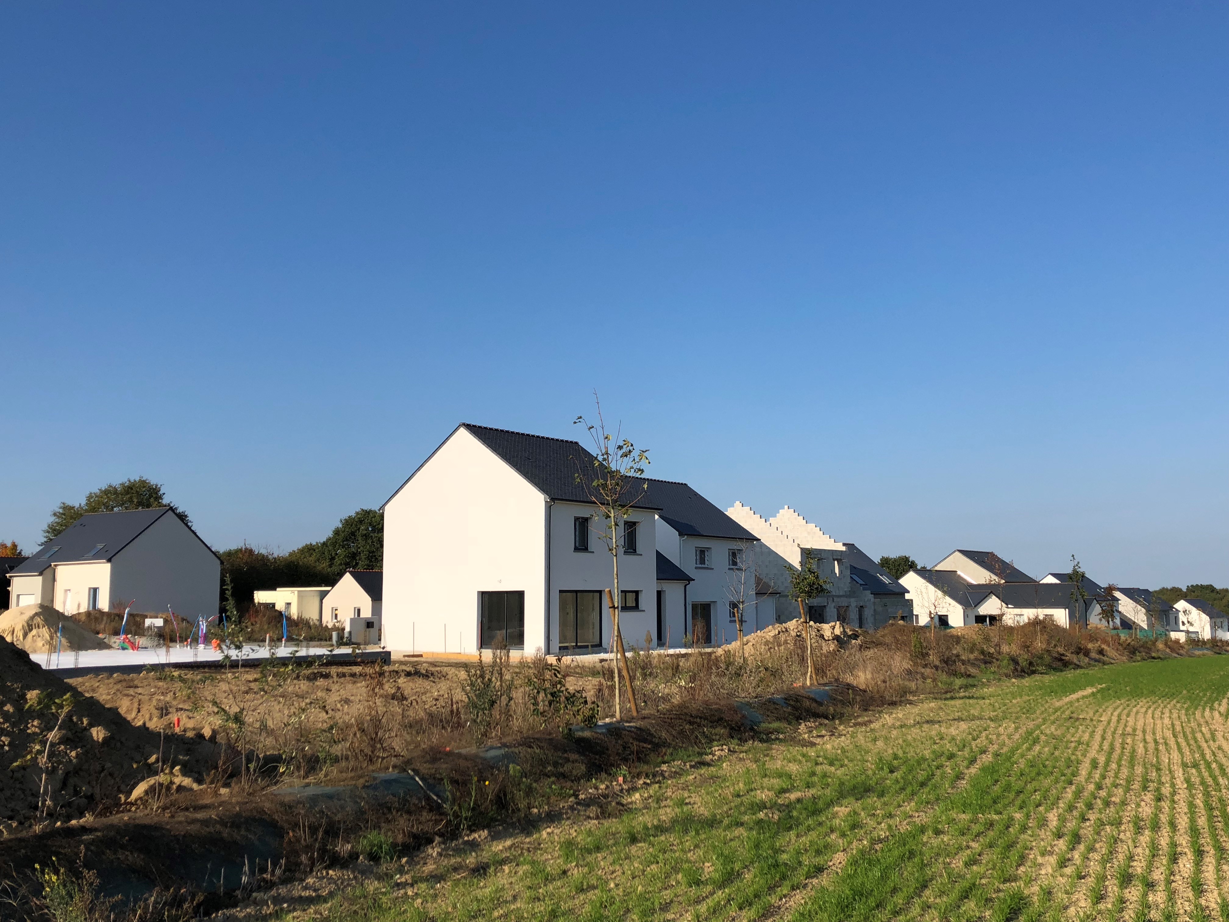 Premières Habitations du lotissement Le Hameau de la Rivaudière à Casson