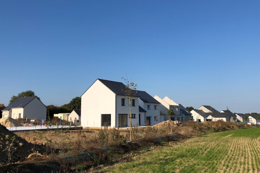 Premières Habitations du lotissement Le Hameau de la Rivaudière à Casson