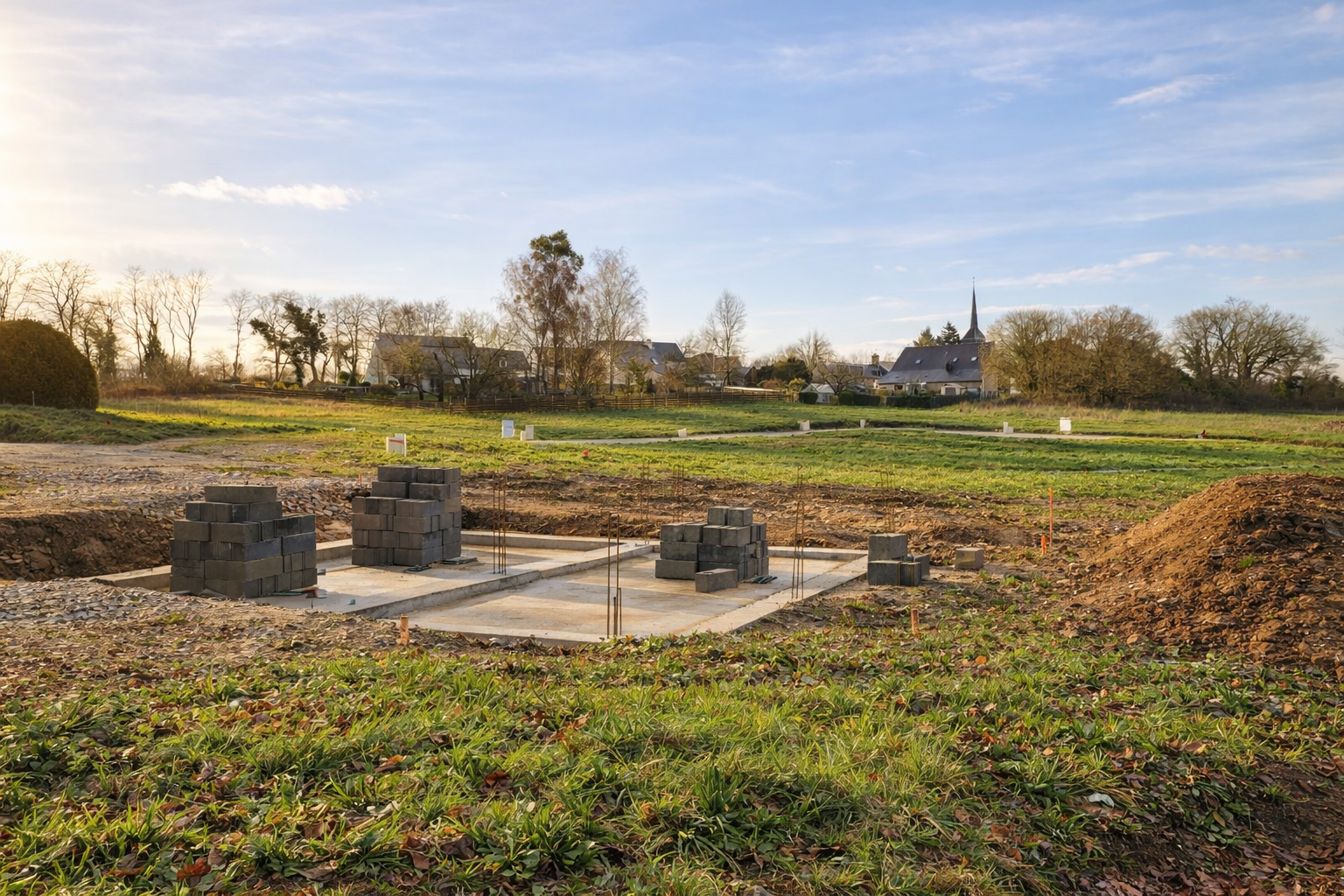 Perion Realisations Programmes Neufs Et Terrains A Batir Dans Le Grand Ouest PONT SCORFF Debut Construction